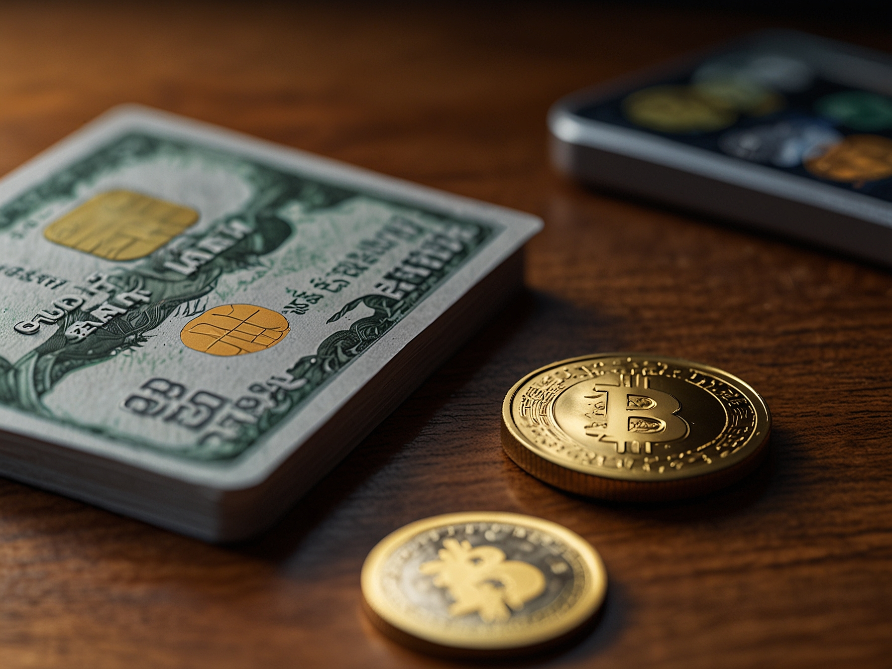 Payment icons including cash, card and crypto