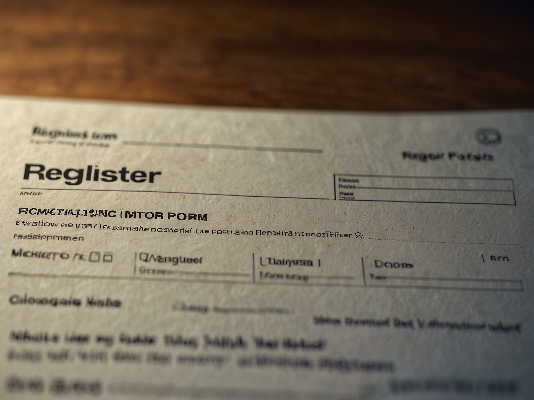 Registration form illustration